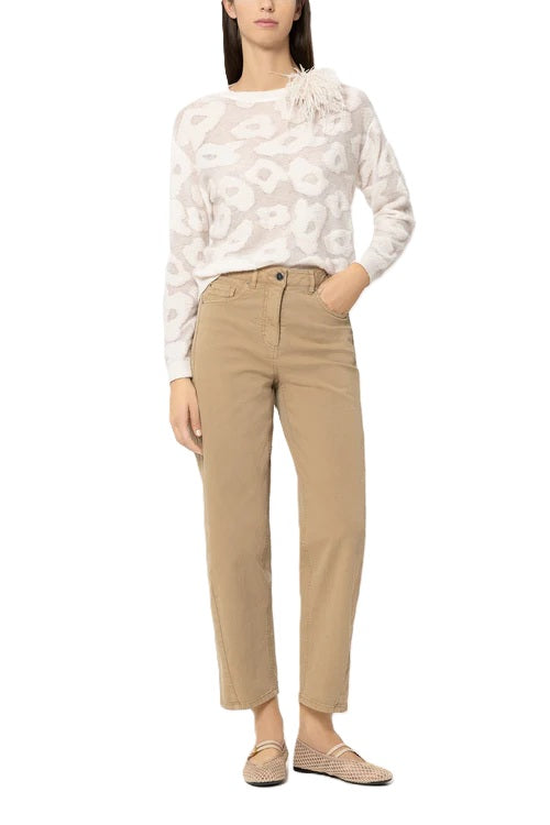 Jeans-Luisa-Cerano-Hose-Barrelleg-Twill-camel-beige-braun