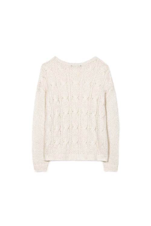 Pullover-Luisa-Cerano-Strick-Federn-Alpaka-creme-weiß