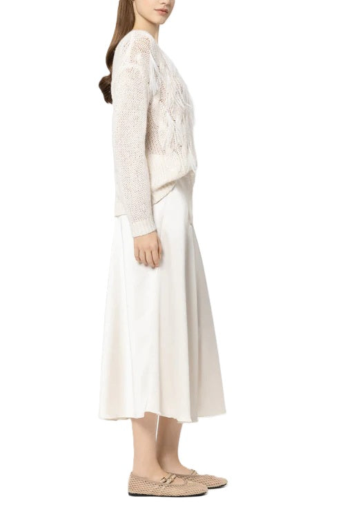 Pullover-Luisa-Cerano-Strick-Federn-Alpaka-creme-weiß