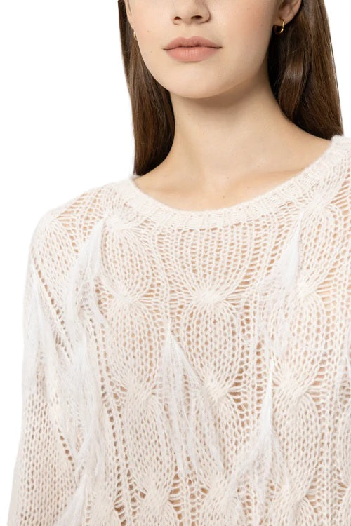 Pullover-Luisa-Cerano-Strick-Federn-Alpaka-creme-weiß