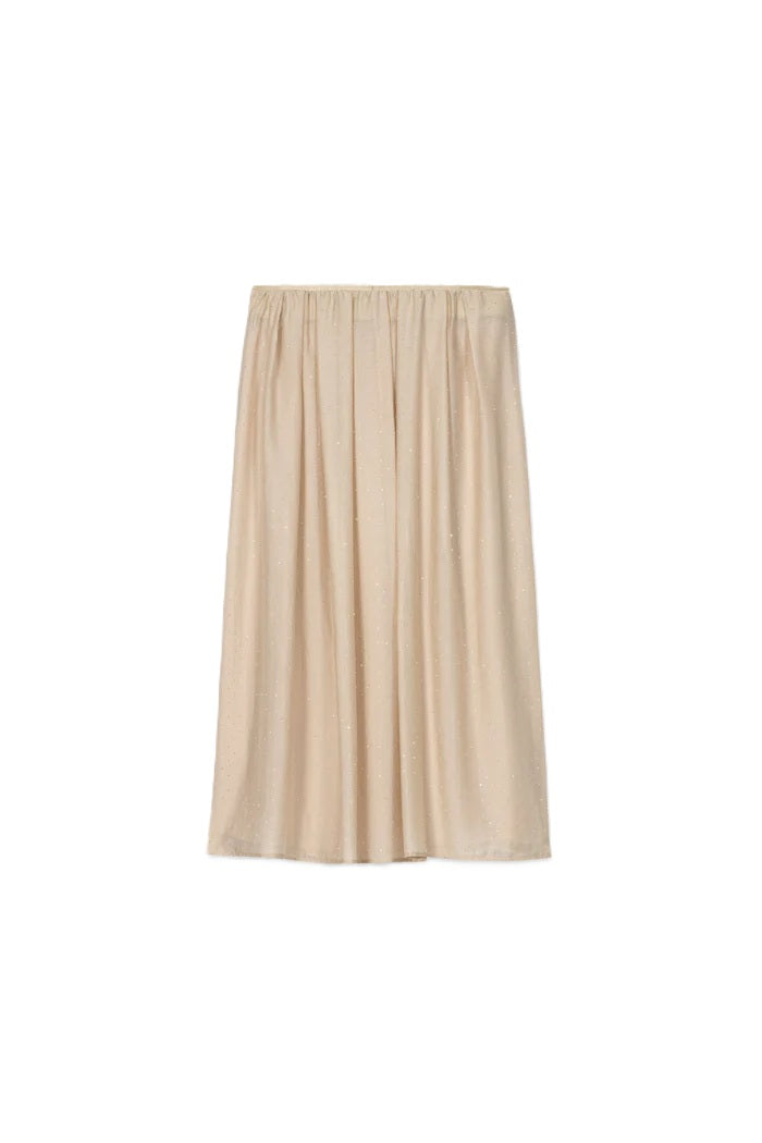 Rock-Luisa-Cerano-Maxirock -Glitzersteine-Gummibund-Tüll-beige-camel