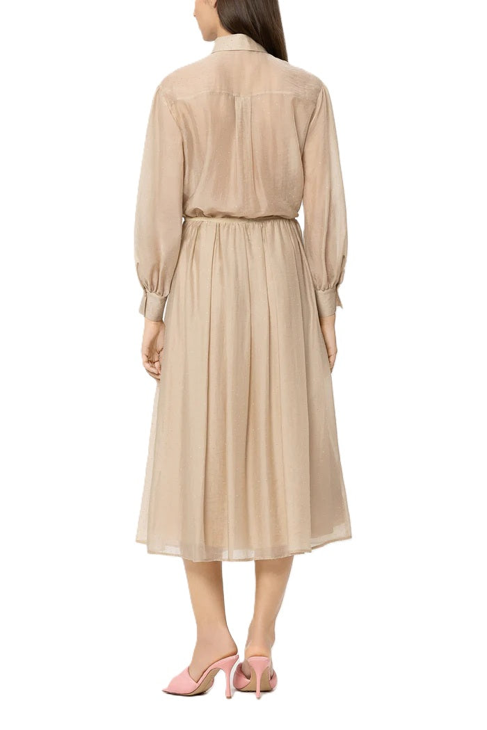 Rock-Luisa-Cerano-Maxirock -Glitzersteine-Gummibund-Tüll-beige-camel