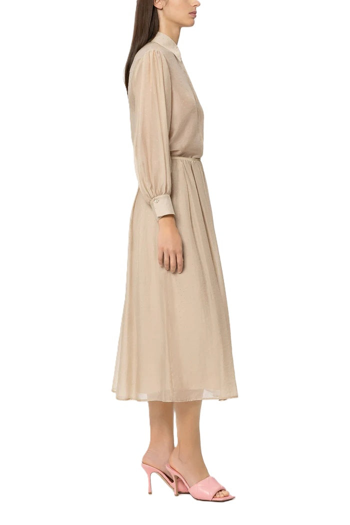 Rock-Luisa-Cerano-Maxirock -Glitzersteine-Gummibund-Tüll-beige-camel