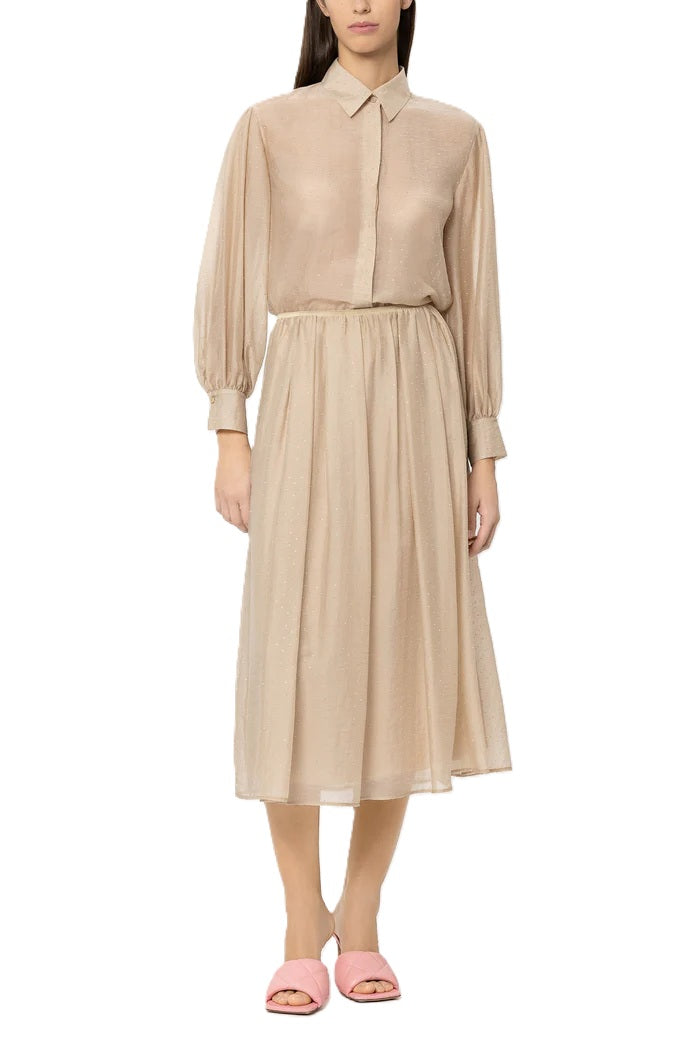 Rock-Luisa-Cerano-Maxirock -Glitzersteine-Gummibund-Tüll-beige-camel