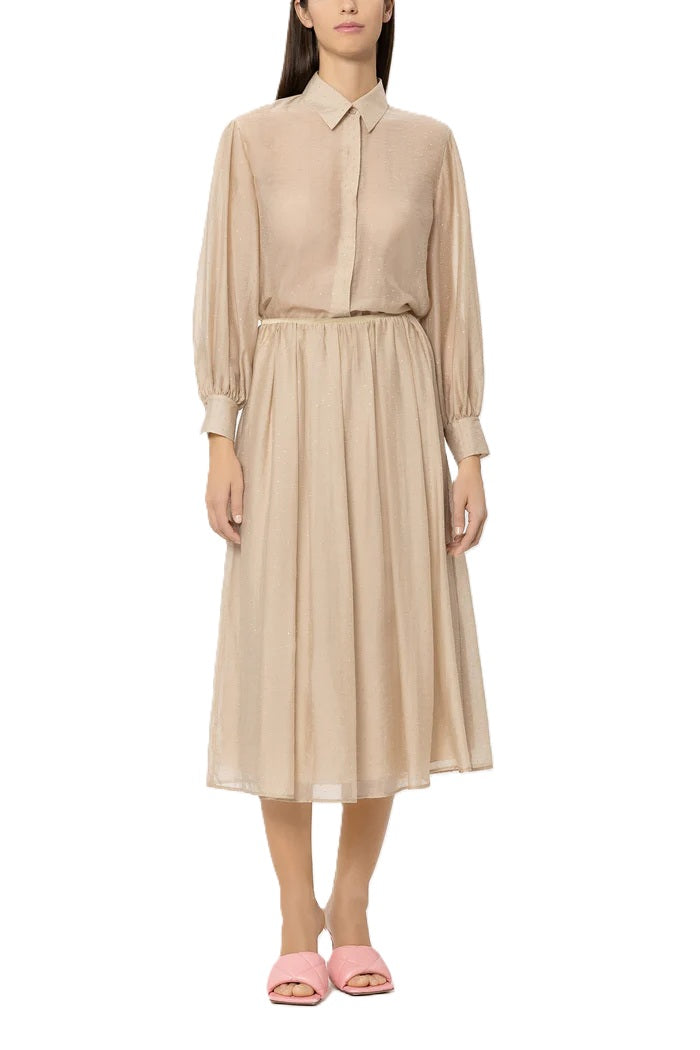 Bluse-Luisa-Cerano-Glitzerstein-hemdkragen-camel-beige