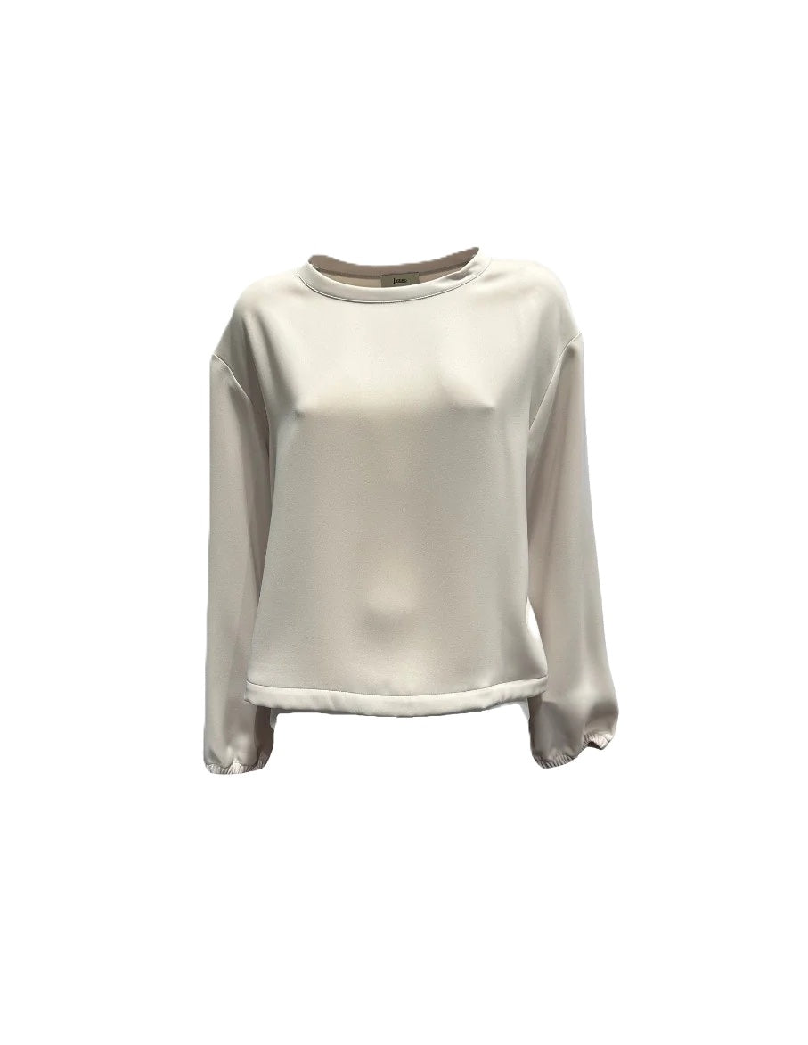 Bluse-Herno-Gummizug-beige-technische Ware 