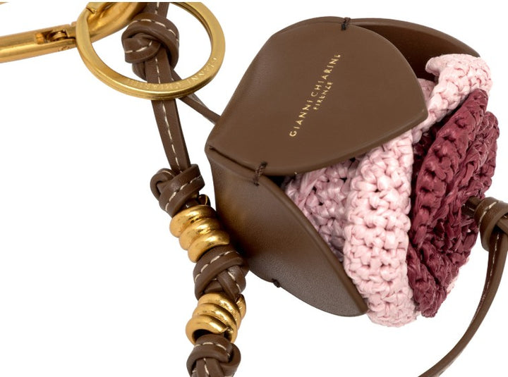 Charm-Gianni-Charini-Blume-Handtasche-Deko-gold-rosa