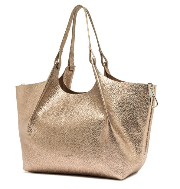 Tasche-Gianni-Chiarini-DUA-Echtleder-mirrage-clay-gold