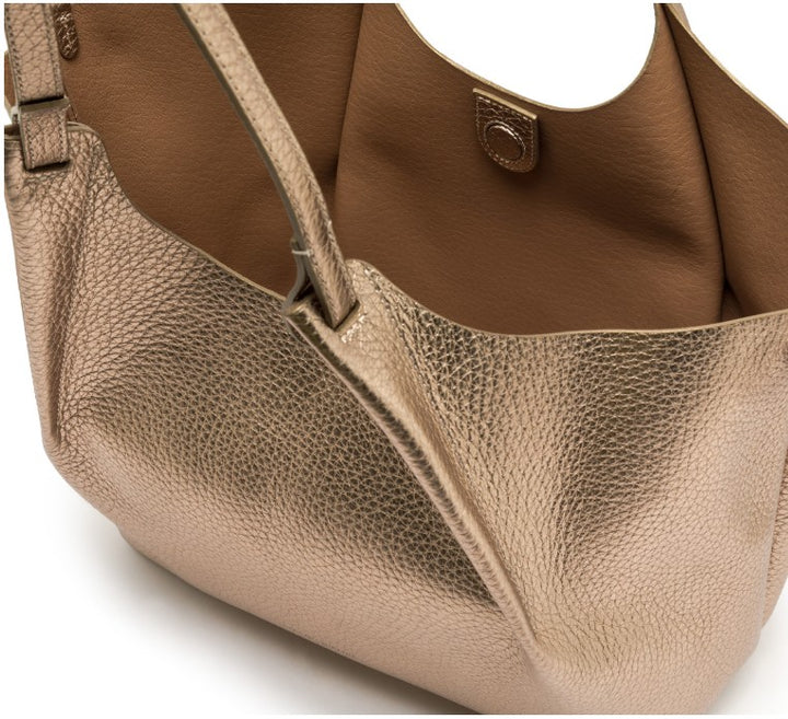 Tasche-Gianni-Chiarini-DUA-Echtleder-mirrage-clay-gold