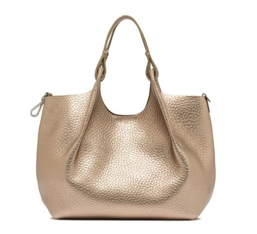 Tasche-Gianni-Chiarini-DUA-Echtleder-mirrage-clay-gold
