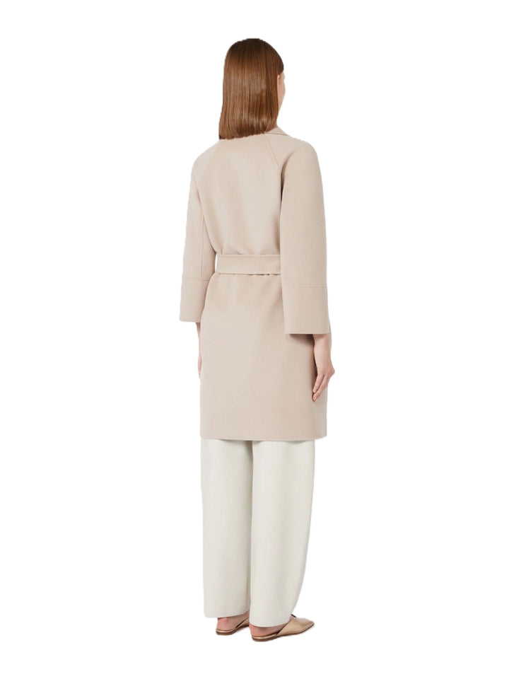 Mantel-S Max Mara-ARONA-Jacke-Gürtel-Winter-beige-rosa
