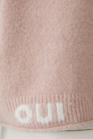 Pullover-Oui-rosa-kurzarm-logo hinten
rundhals