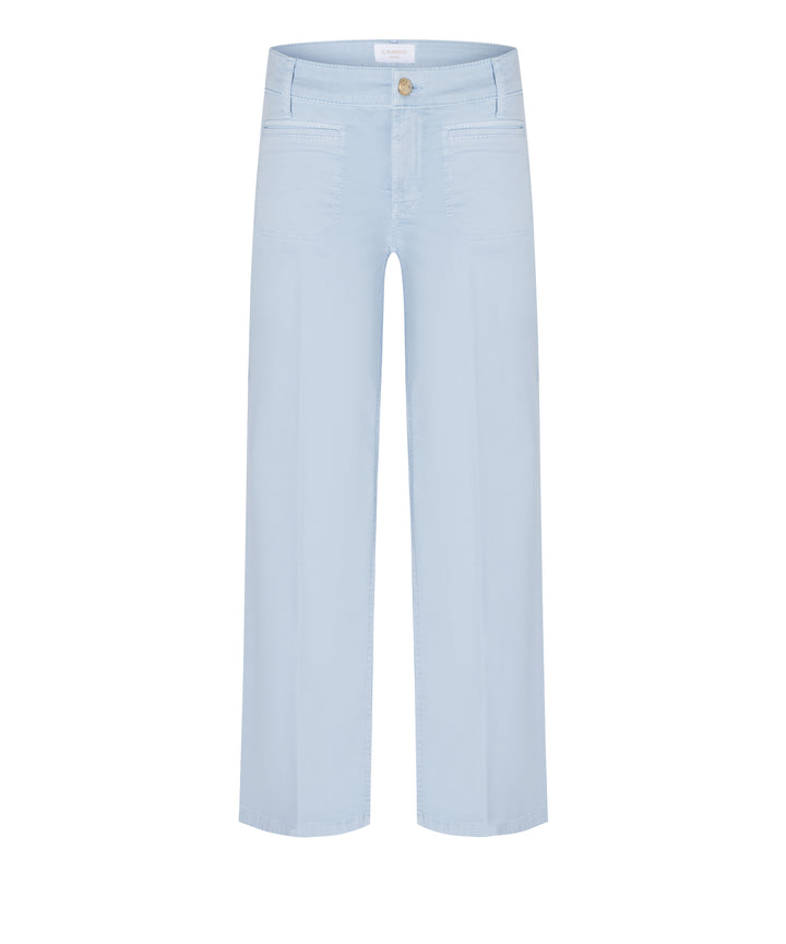 Hose-Cambio-Tess cropped-blau-gerade Form-vekuerzt