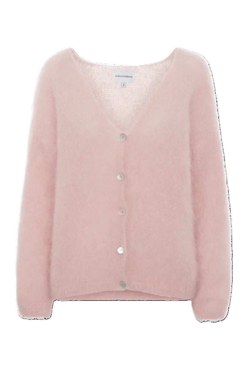 Strickjacke-American Dreams-Cornelia LS Cardigan-light pink-rosa-Mohair-Knoepfe