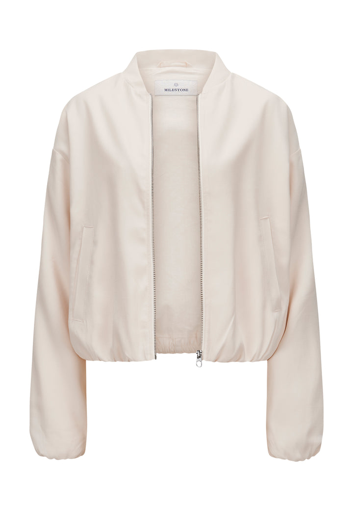 Jacke-Milestone-MSYuki-Zip-Blouson-Collegekragen-ecru