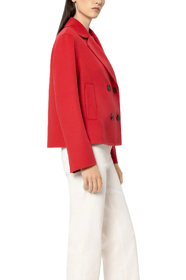 Jacke-Luisa Cerano-Doubleface-Cabanjacke-rot-Doppelreiher-Kragen-Taschen
