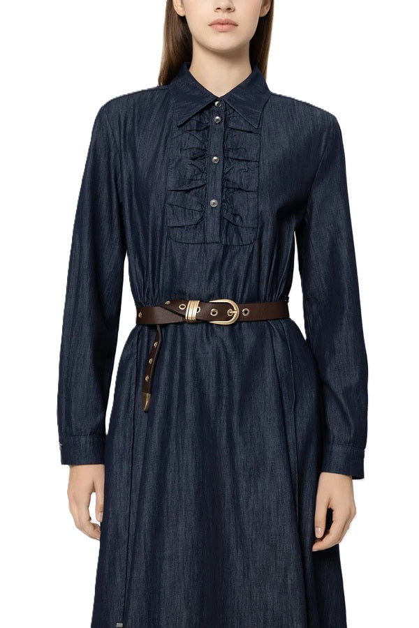 Gürtel-Luisa Cerano-Braun-Goldschließe