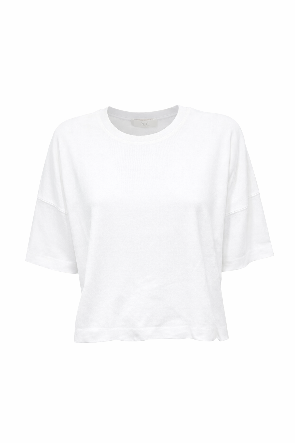 Halbarm Shirt von FFC in weiß aus ganz angenehmer Ware in Baumwolle und 3/4 Ärmel.