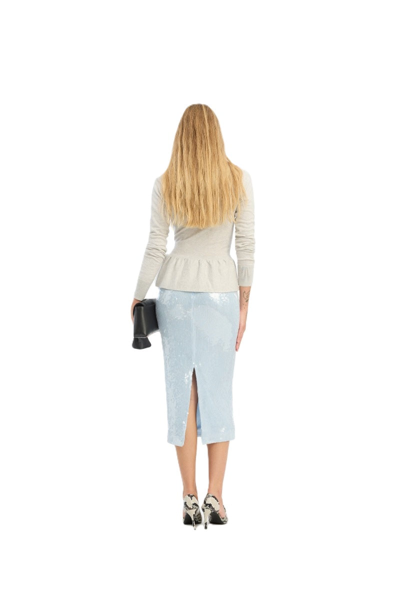 Pailletten-Rock-Rotate-Bleistiftrock-hellblau-mittellang 