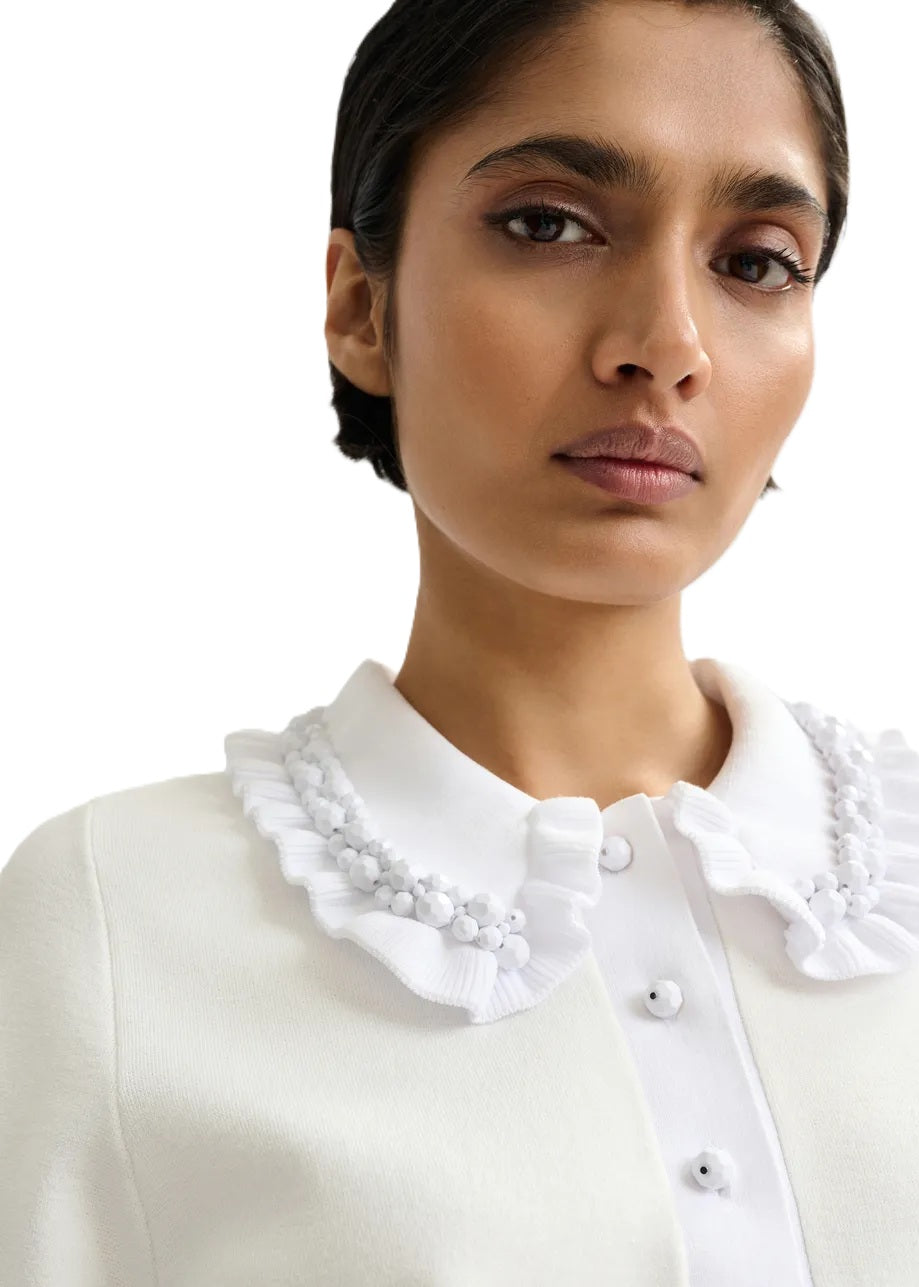 Shirt Essentiel Antwerp JEWELRY EMBROIDERED KNIT POLO