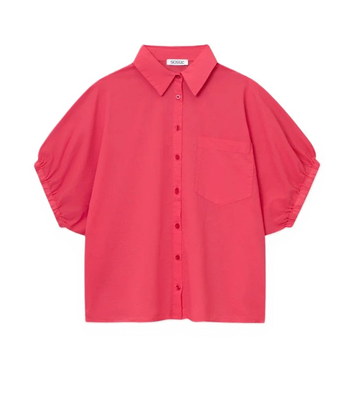 Bluse So Sue Cowboy Collar Voile