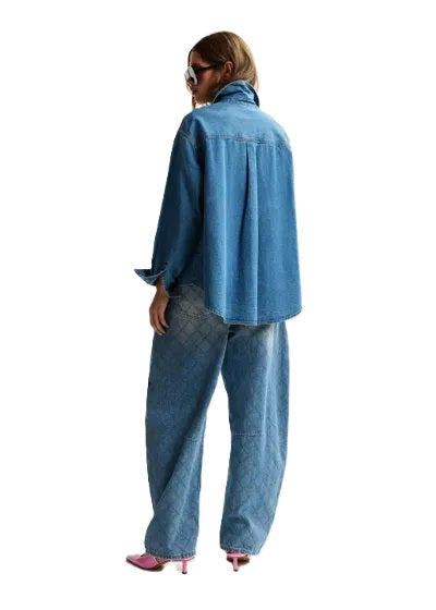 Jeansbluse Essentiel Antwerp KONNECTION RHINESTONE SHIRT