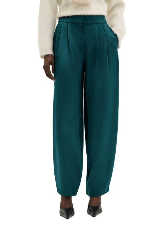 Hose Malina Smilla Barrel Leg Satin Trousers