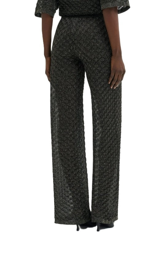 Hose Malina Alissa Wide-Leg Pointelle Knitted Pants