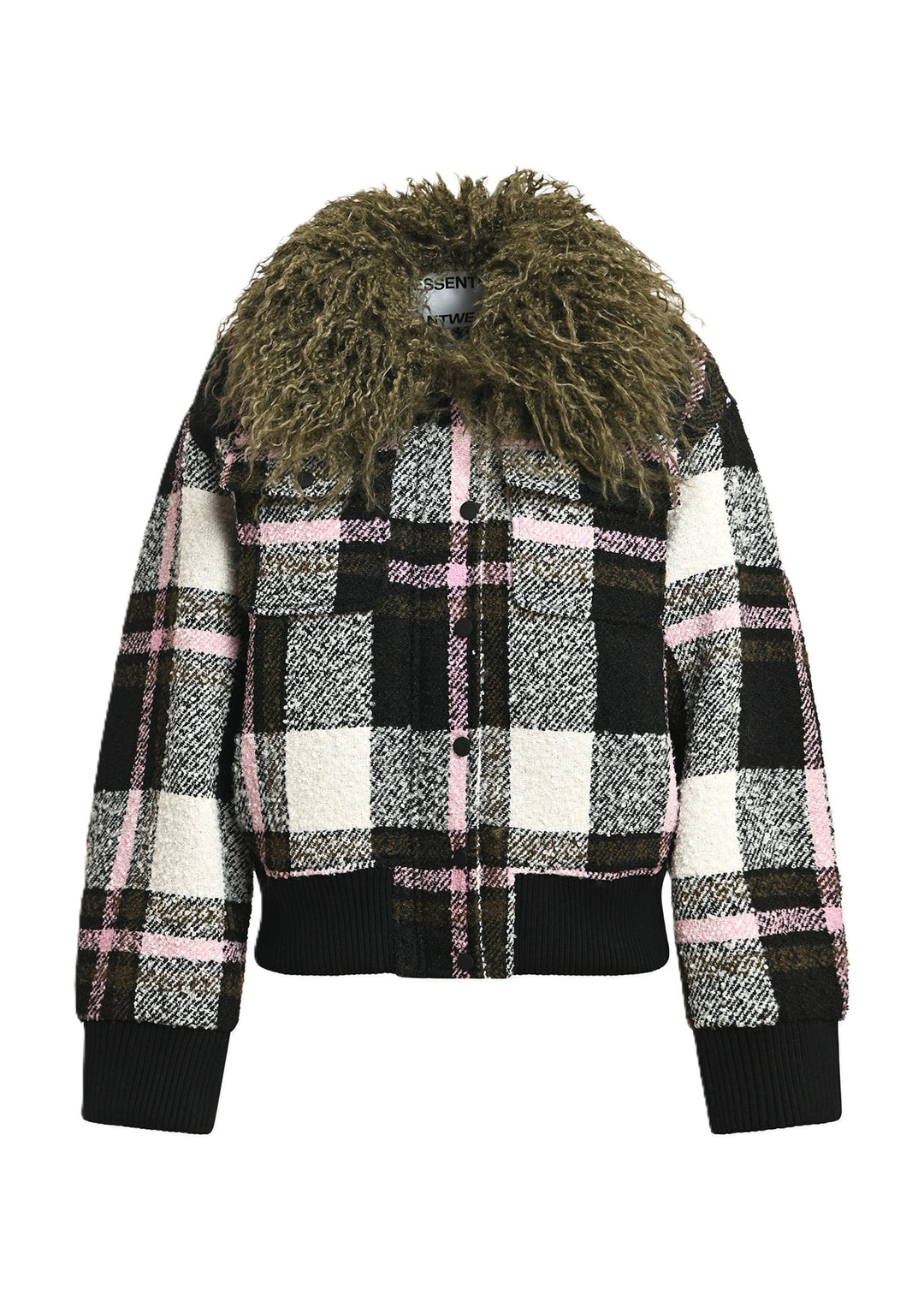 Jacke Essentiel Antwerp KPOP FAUX FUR COLLAR BOMBER