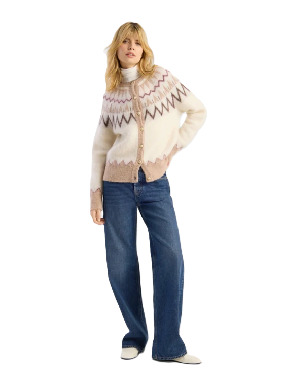 Strickjacke SoSue Brushed Norweger