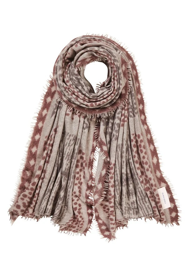 Schal Pur Schoen GALACTIC STARS savanne multi spacegrey