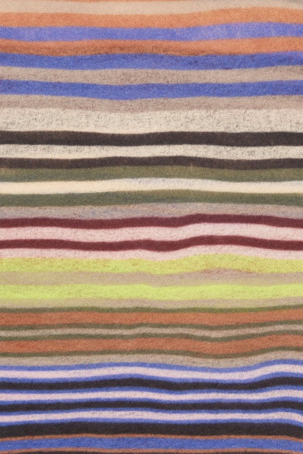 Schal Pur Schoen RAINBOW multi atlantik-rose