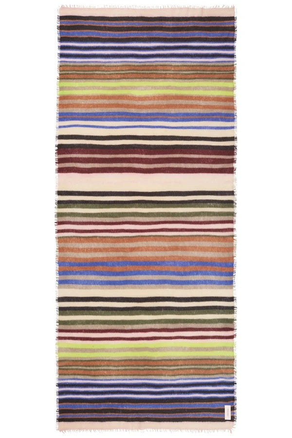 Schal Pur Schoen RAINBOW multi atlantik-rose