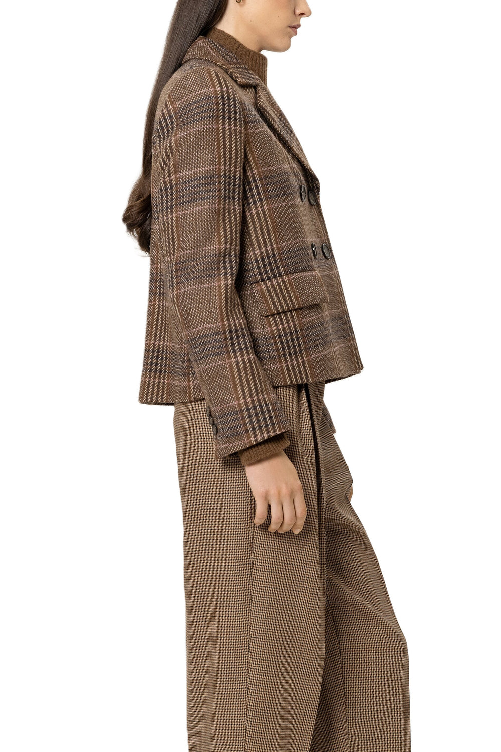 Karo-Blazer Luisa Cerano aus Woll-Mix