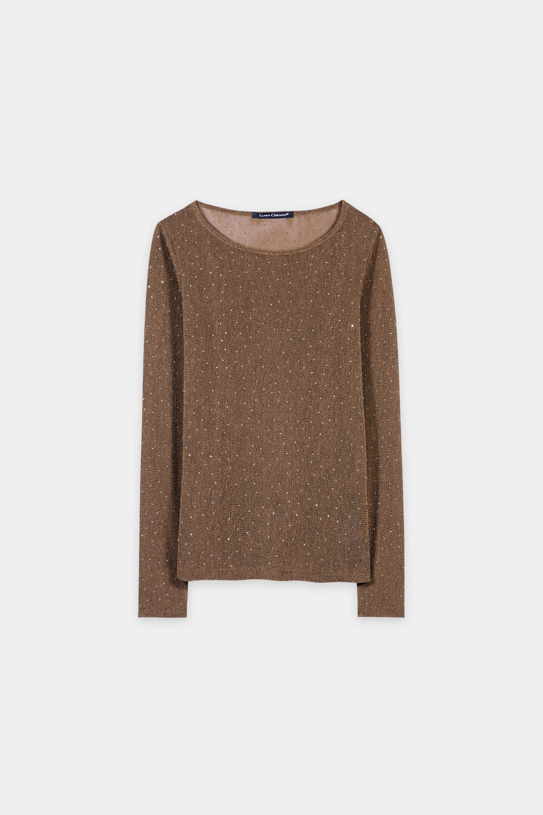Glanz-Rundhals-Shirt