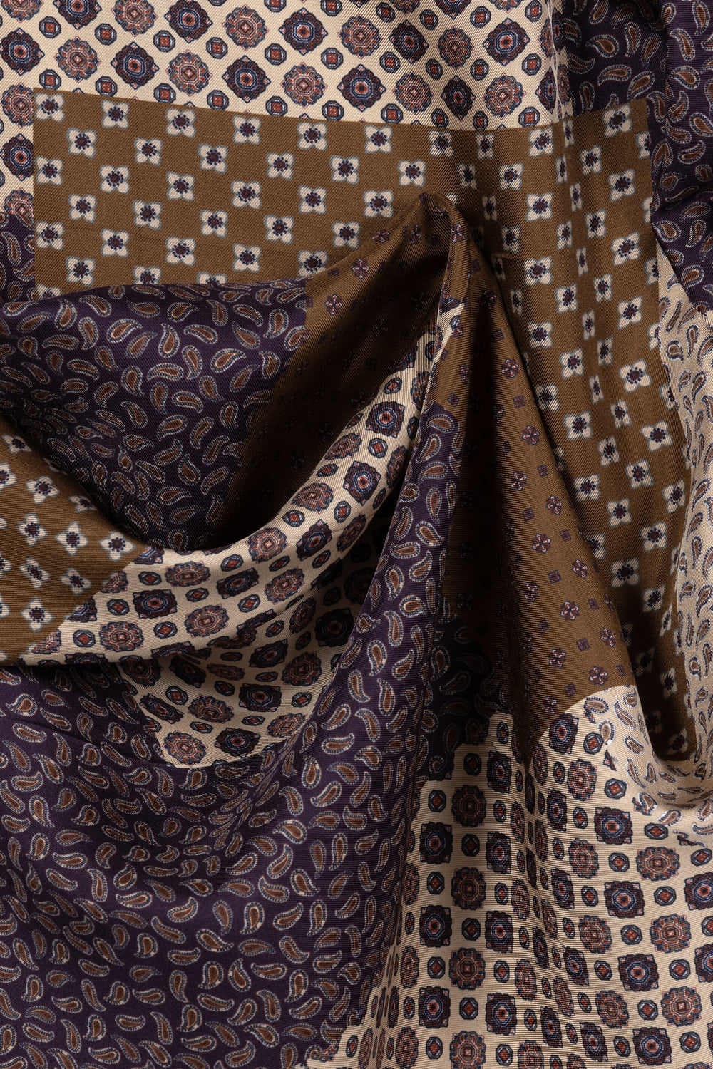 Tuch Luisa Cerano Seiden-Tuch mit abstraktem Print