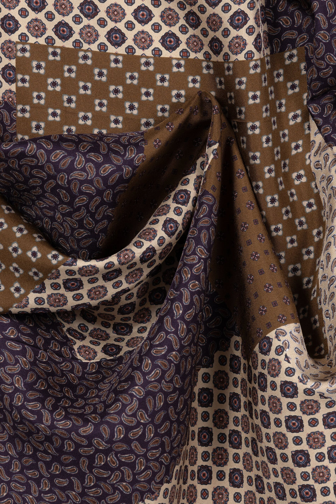 Tuch Luisa Cerano Seiden-Tuch mit abstraktem Print