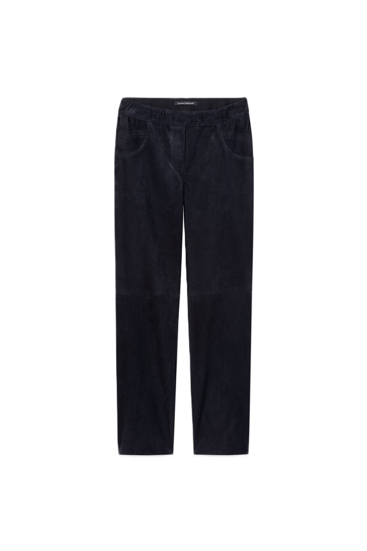 Hose Luisa Cerano Veloursleder-Straightleg-Pants