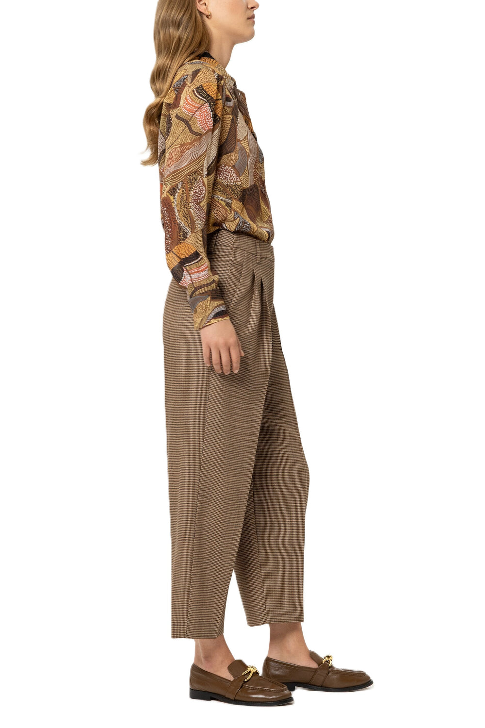 Hose Luisa Cerano Glencheck-Tapered-Pants