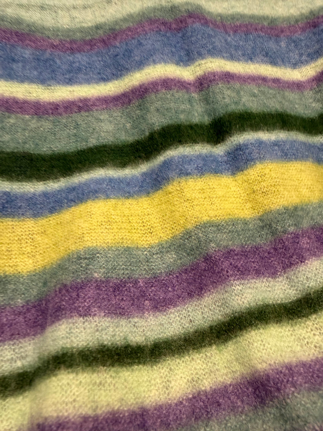 Kaschmirschal PurSchön SLIM  rainbow power pop blue
