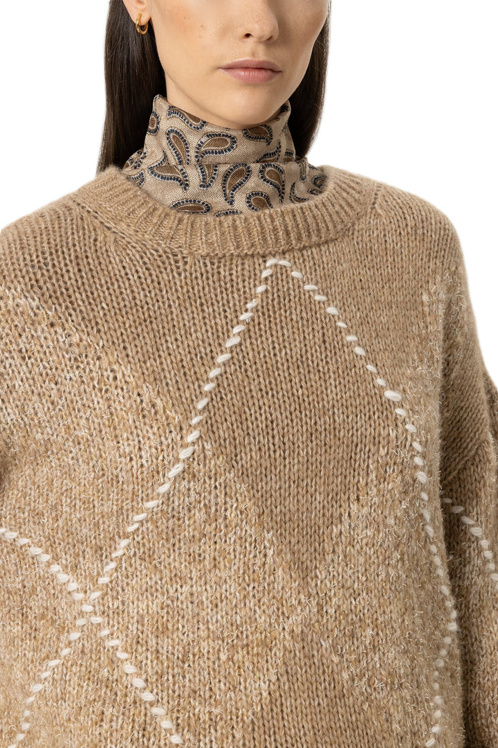 Pullover Luisa Cerano Alpaka-Mix-Pullover mit Muster
