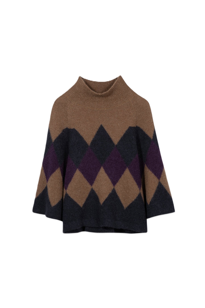 Cape Luisa Cerano Cape-Pullover mit Muster