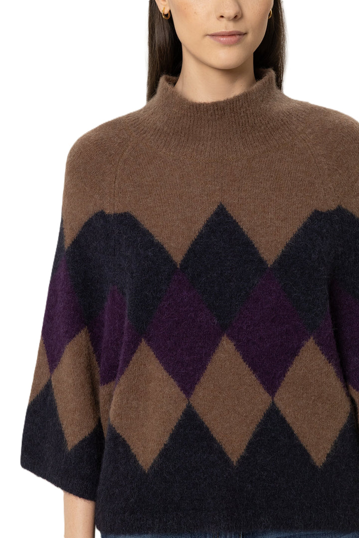 Cape Luisa Cerano Cape-Pullover mit Muster