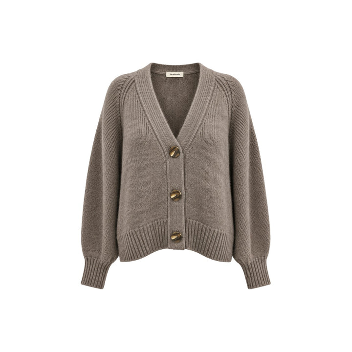 Strickjacke Handmade V-Neck Raglan