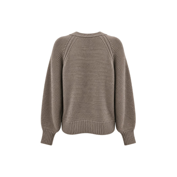 Strickjacke Handmade V-Neck Raglan