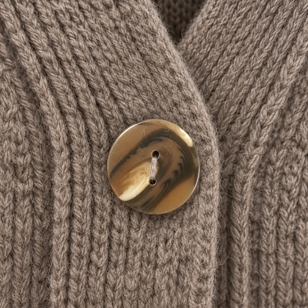 Strickjacke Handmade V-Neck Raglan