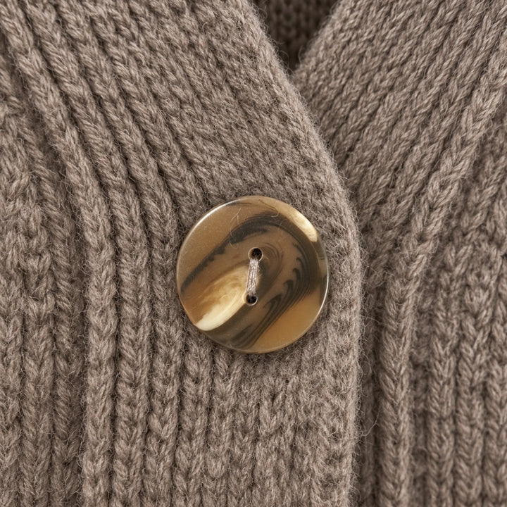 Strickjacke Handmade V-Neck Raglan
