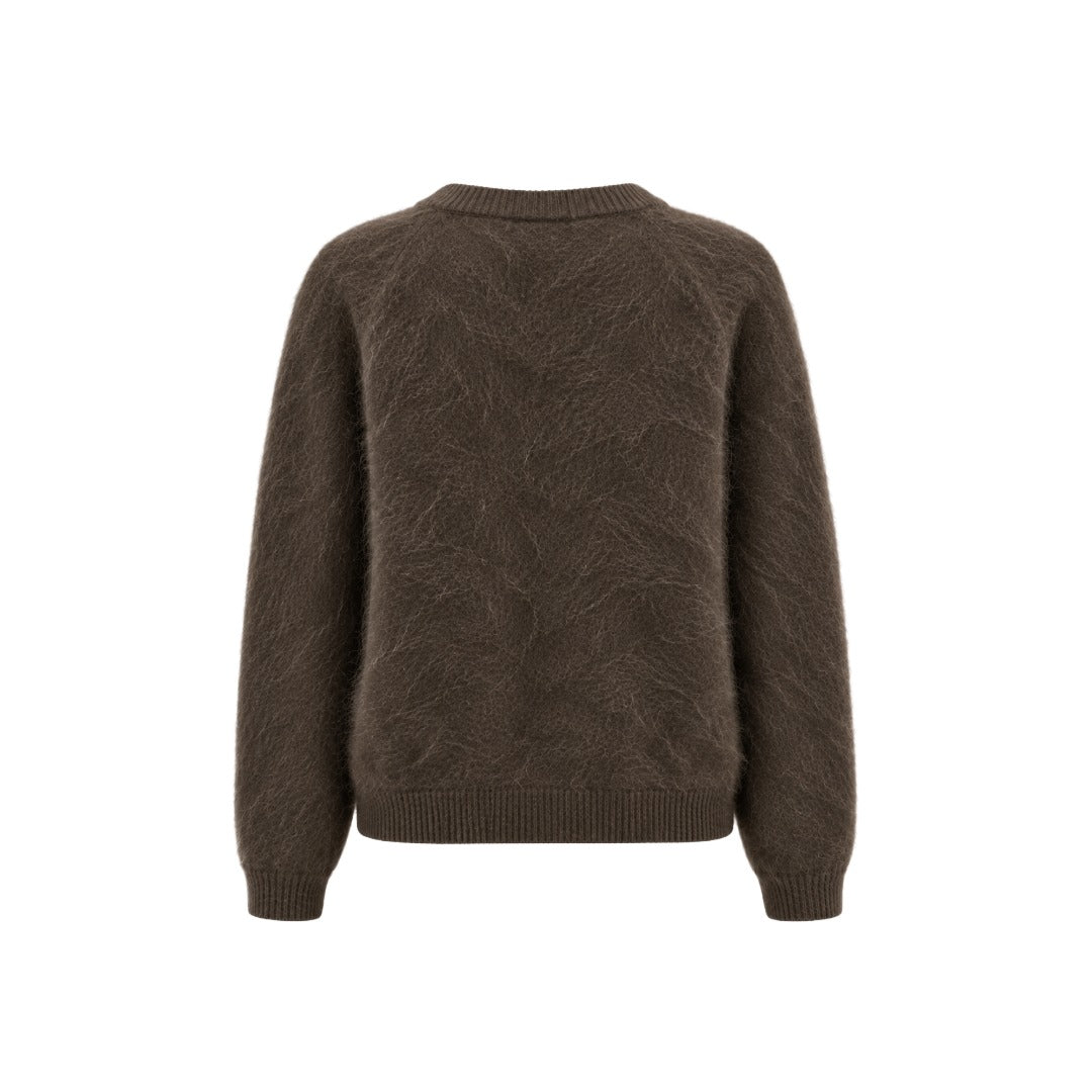 Strickjacke Handmade Round Neck Sweater