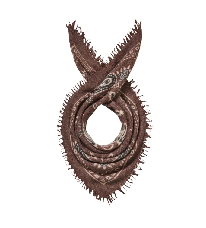 Tuch PURSCHOEN PAISLEY BLOOM Big Testa moro-natural