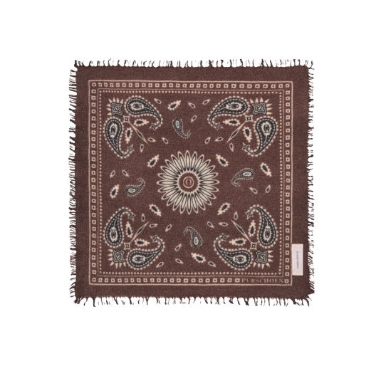 Tuch PURSCHOEN PAISLEY BLOOM Big Testa moro-natural